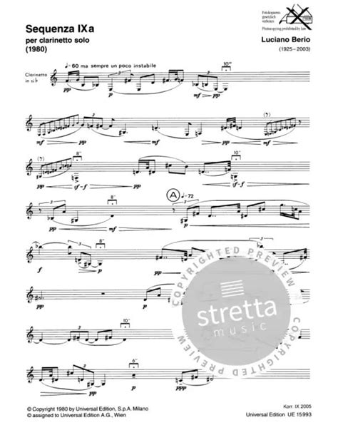 Sequenza Ix From Luciano Berio Buy Now In The Stretta Sheet Music Shop