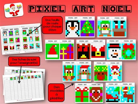 Il suffit de prendre une feuille quadrillée afin de placer. Pixel Art : Noël | Pixel art, Pixel art noel et Pixel