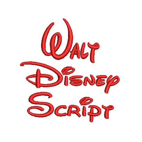 Walt Disney Embroidery Font Upper And Lower Case Letters And Etsy