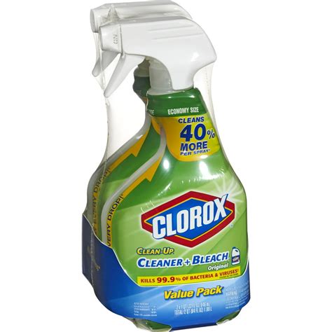 Clorox Clean Up All Purpose Cleaner With Bleach Spray Bottle Original 32 Ounces Twin Pack