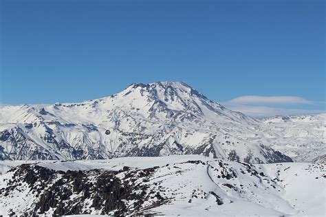 Free Photo Volcano Snow Landscape Cordillera Chile Andes Nevado