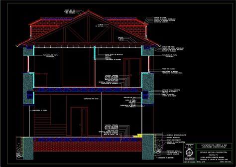 House Building Cross Section Autocad Drawing Dwg File Cadbull