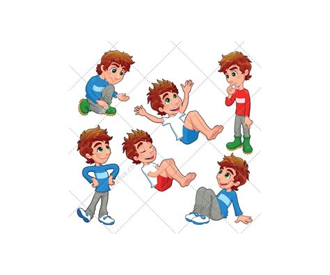 Boy Vector Color Boy Illustration Character Vectors