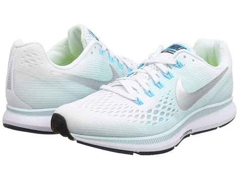 Nike Nike Womens Air Zoom Pegasus 34 Whitemetallic Silver Running