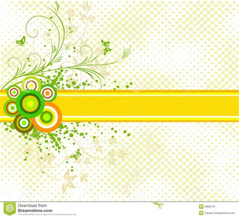 Floral Artistic Vector Design Background Stock Photography