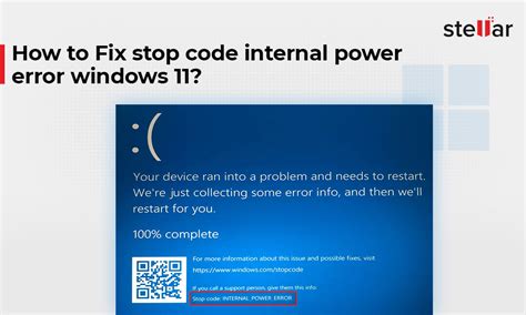 Fix Stop Code Internal Power Error Windows