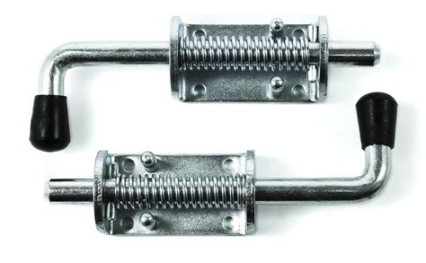 Buy Tch Hardware 2 Pack Heavy Duty Steel Barrel Bolt Lock Spring Loaded Locking Latch 65 Inch