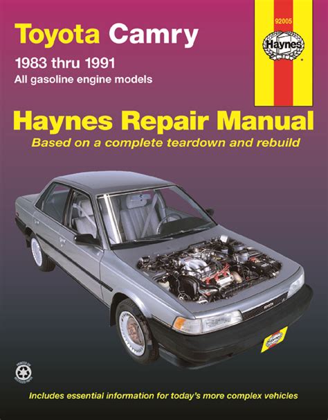 Toyota Camry Haynes Repair Manuals And Guides