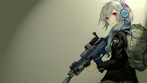 Anime Girls Soldier Wallpapers Wallpaper Cave