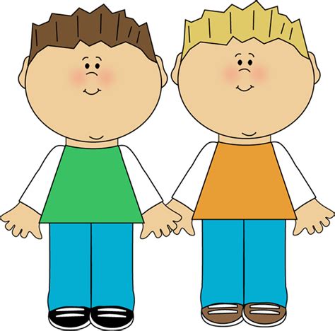 Brothers Clip Art Image