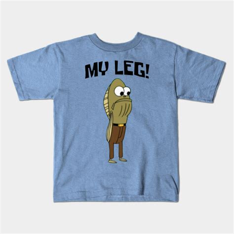 Fred The Fish My Leg Spongebob Kids T Shirt Teepublic