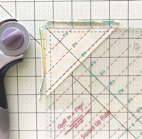 How To Square Up Half Square Triangles With The Quilt In A Day Hst