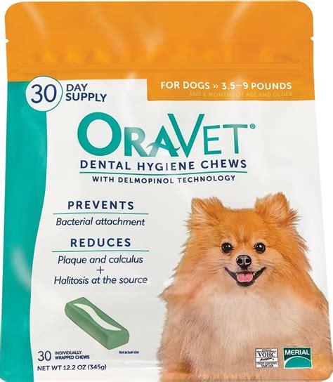Oravet Dental Hygiene Chews For Dogs 10 24 Lbs 30 Count