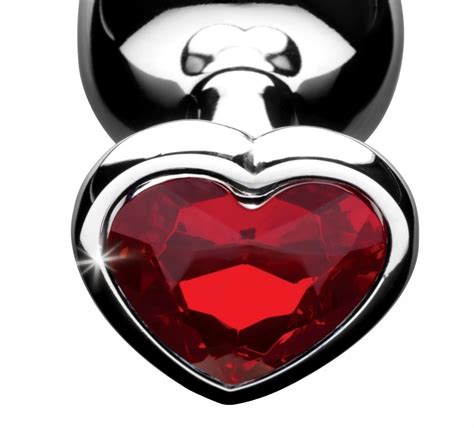 red heart gem anal plug large always attract