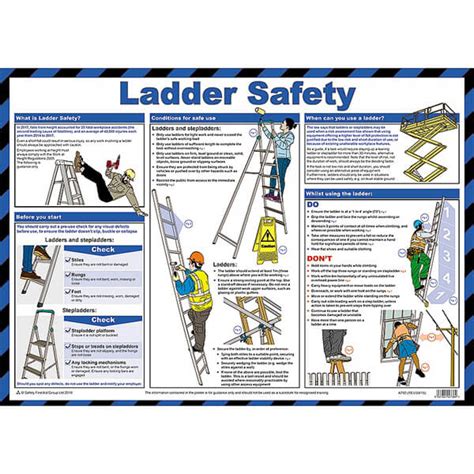 Ladder Safety Poster A2 Health And Safety Posters