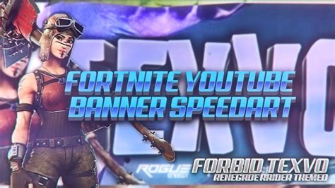 Fortnite Youtube Banner Speedart Psd In Description Youtube