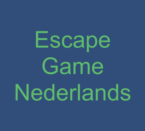 Escape Game Nederlands By Piwy