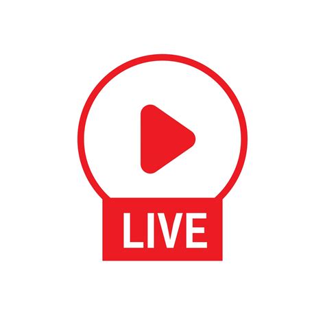 Live Icon Live Stream Video News Symbol 5261214 Vector Art At Vecteezy
