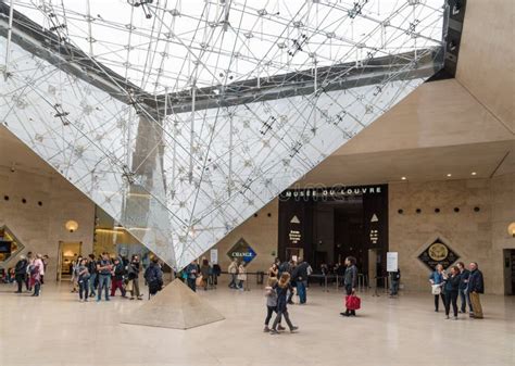 Underground Entrance Of The Louvre Museum 1 Editorial Photo Image Of