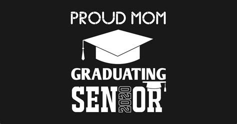 Proud Mom Of A 2020 Senior Proud Mom Of A 2020 Graduate T Shirt