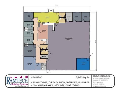Ramtech Medical Clinic Sf Floor Plans Medical Office Design