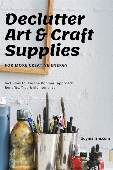 How To Declutter Your Art Supplies Using The Konmari Method And Spark