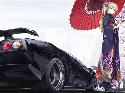 Anime Cars Desktop Wallpapers Wallpaper Cave
