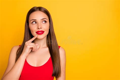 Close Up Portrait Of Her She Nice Looking Attractive Lovely Adorable