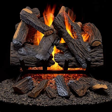 Duluth Forge Vented Natural Gas Fireplace Log Set 18 In 45000 Btu