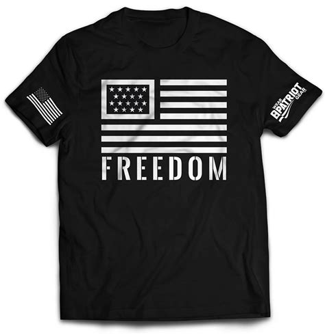 Freedom Flag Short Sleeve T Shirt Wear Patriot Gear