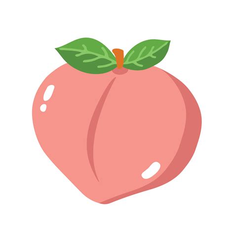 Peach Fruit 2d Illustration 10225636 Png