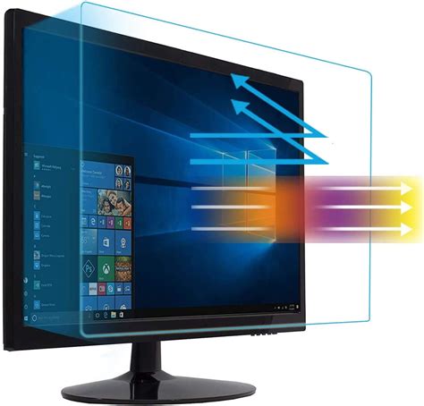 22 Anti Blue Light Anti Glare Screen Protector Fit For Diagonal 22 Desktop Monitor 1610