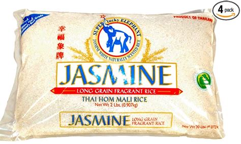 Super Lucky Elephant Jasmine Long Grain Fragrant Rice 5 Lbs Bag
