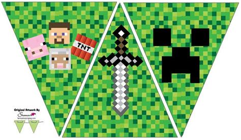 Resultado De Imagem Para Free Printable Chevron Banner Minecraft