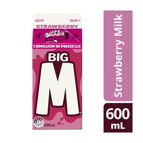 Calories In Big M Strawberry Flavoured Milk Calcount