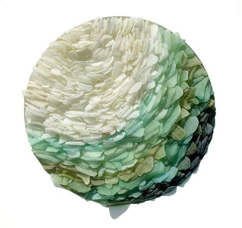 Artist Collects Sea Glass To Create Relaxing Wall Sculptures Demilked