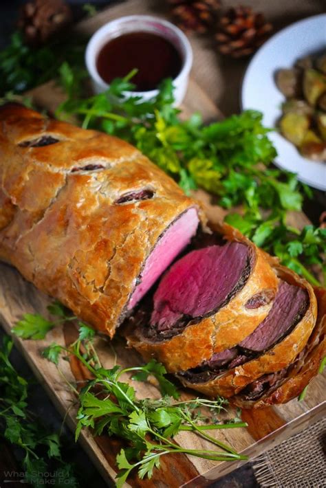 Cover and leave out of the fridge to reach room temperature. Beef Wellington with Red Wine Sauce - What Should I Make ...
