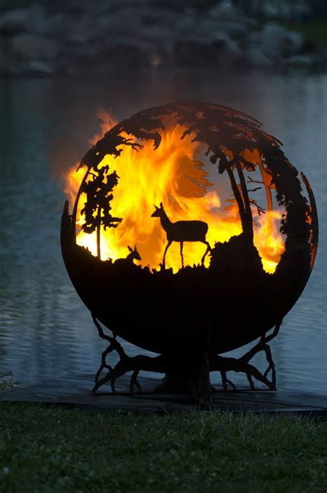 The Fire Pit Gallery Steel Sphere 36 Fire Pits Lifetime Warranty Made
