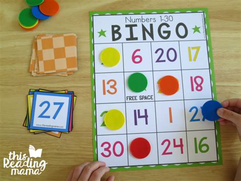 Free Number Bingo For Numbers 1 30 This Reading Mama