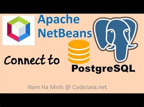 How To Connect To PostgreSQL Database In NetBeans IDE YouTube