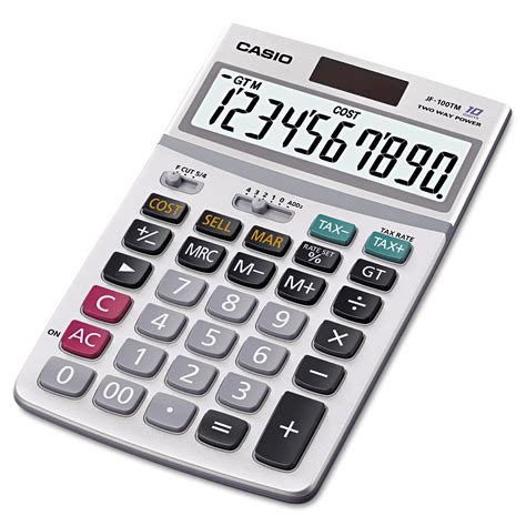 88% of teachers recommend a casio calculator. Casio JF-100MS 10-Digit Desktop Calculator, Extra Large ...