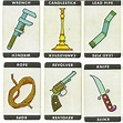 Clue weapon cards | Clue board game Parker Bros. Games ltd. … | Flickr
