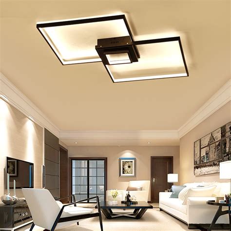 Modern Minimalist Square Aluminum Led Ceiling Light Living Room Bedroom