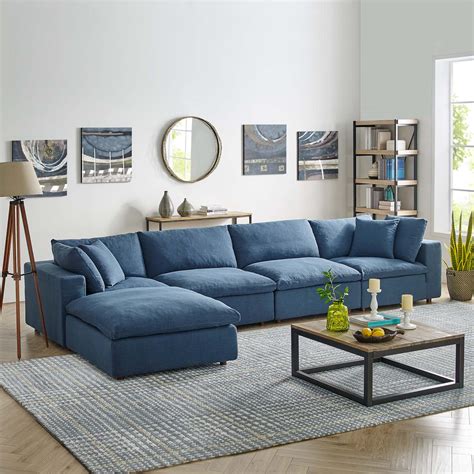 Commix Down Filled 5 Piece Sofa Set By Modway