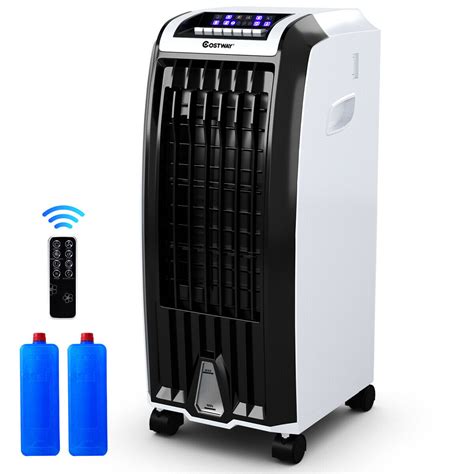 Coolers and air conditioners are two types of appliances that a person can use in order to make the air cooler. Goplus Evaporative Portable Air Conditioner Cooler Fan ...
