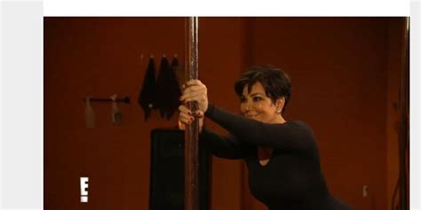 kris jenner pole dances for kim in new keeping up with the kardashians