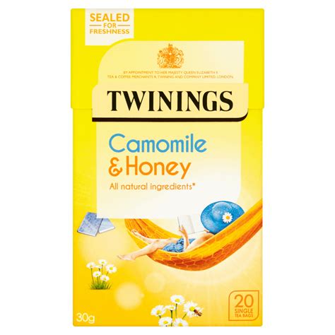 Twinings Camomile And Honey 20 Single Tea Bags 30g By British Store Online