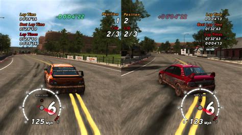 Sega Rally Revo Ps3 2 Player Split Screen Part 1 Canyon 1 Premier