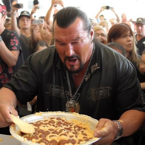 Steven Seagal Pie Eating Contest R Midjourney