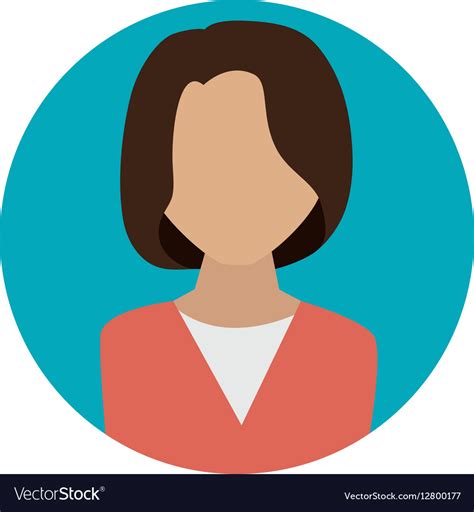 Businesswoman Character Avatar Icon Royalty Free Vector